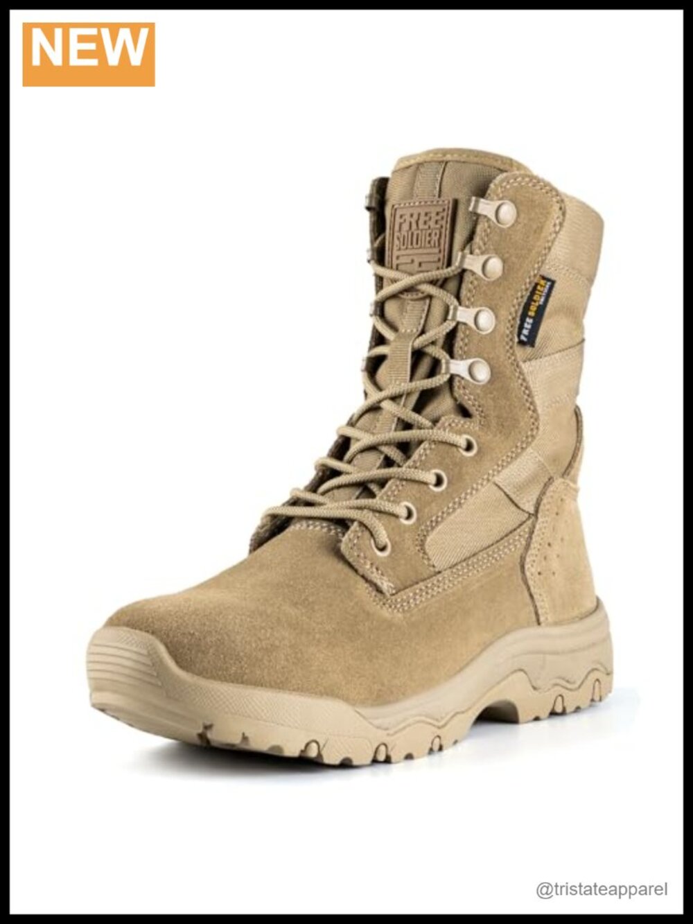 Women's Tactical Combat Boots Suede Leather Lightweight 8"